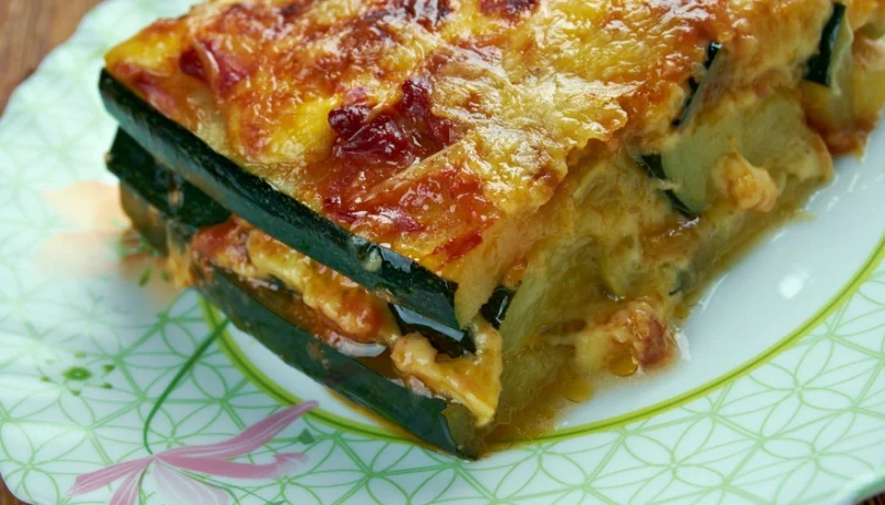 Parmesana de calabacines al microondas