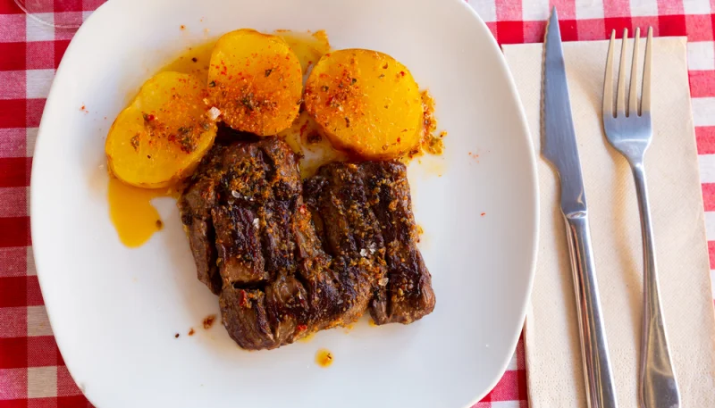 Patatas adobadas al microondas