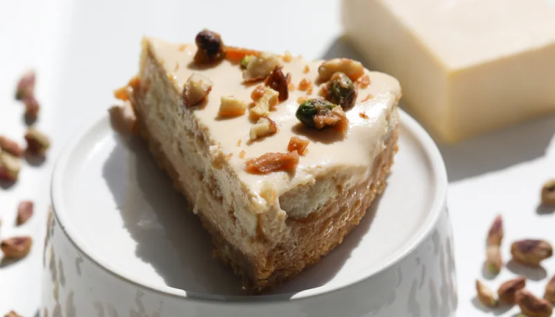 Pudín de pan y queso crema