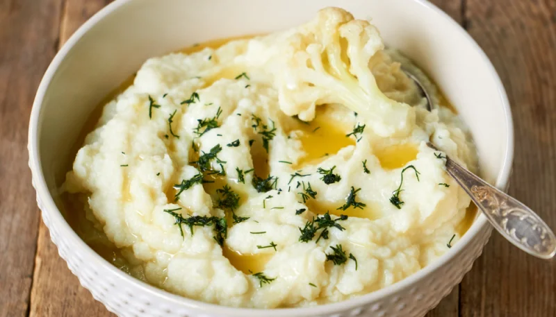Puré de coliflor con mantequilla