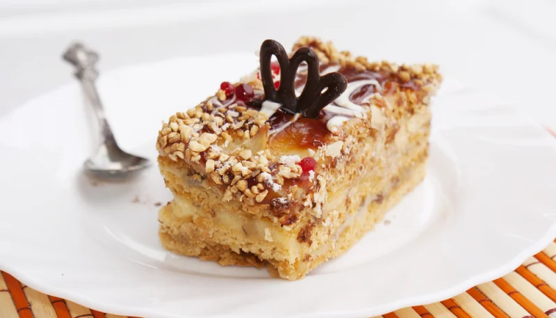 Tarta fría de cacahuetes y caramelo