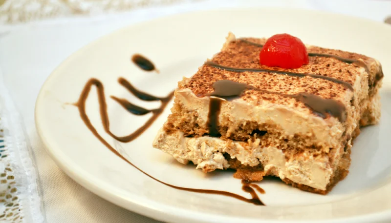 Tarta fría de café y granola