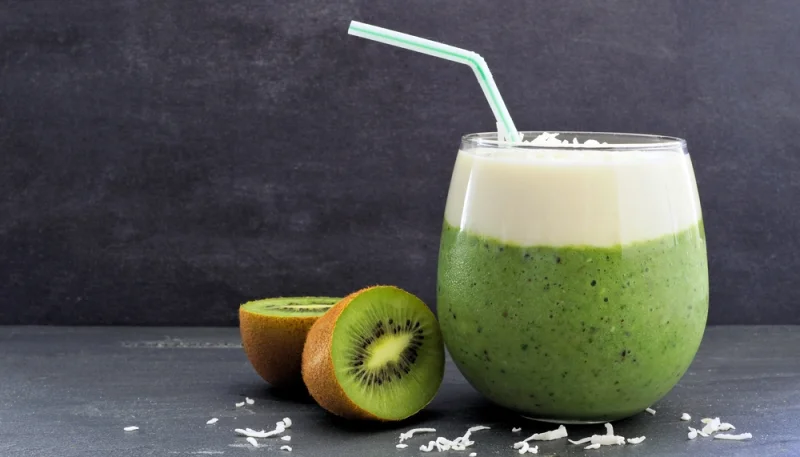 Batido de kiwi y coco