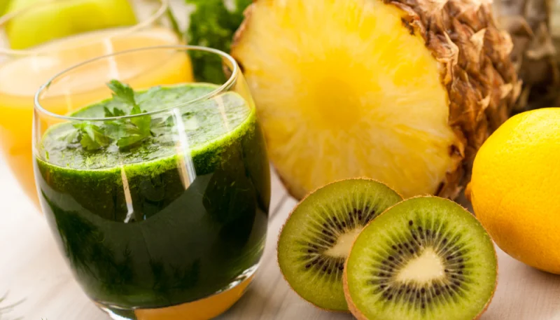 Batido de kiwi y piña