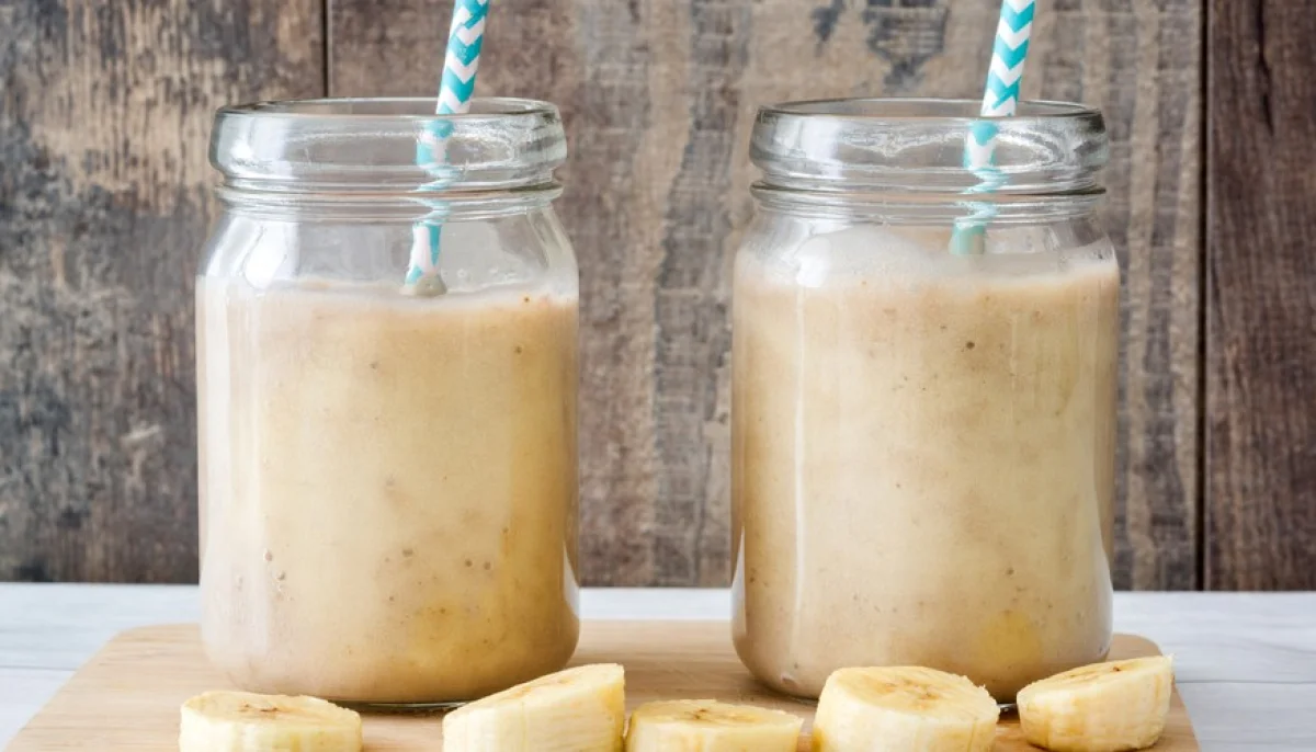 Un batido de plátano