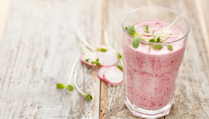 Batido de rábano y yogur