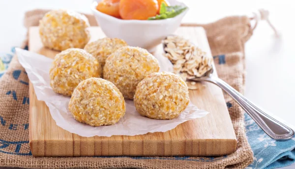 Bolitas de avena y plátano