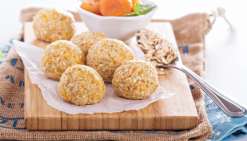Bolitas de avena y plátano