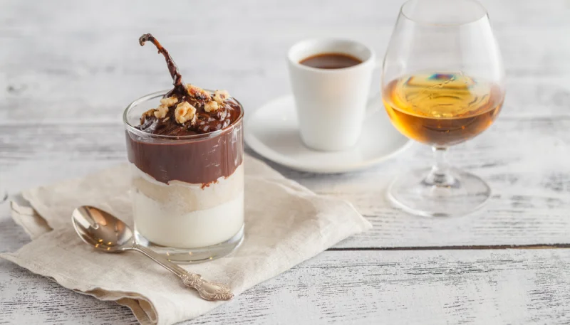 Copa de café con coñac