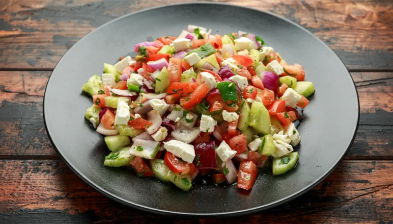Ensalada turca con pepino