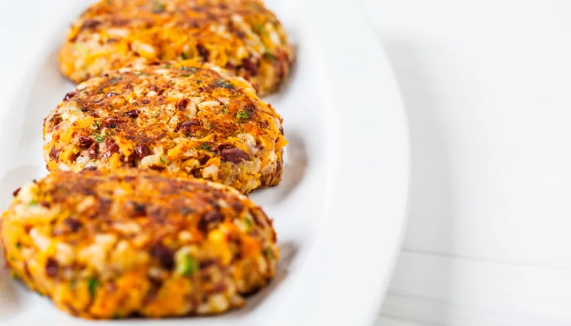 Hamburguesa de quinoa y verduras