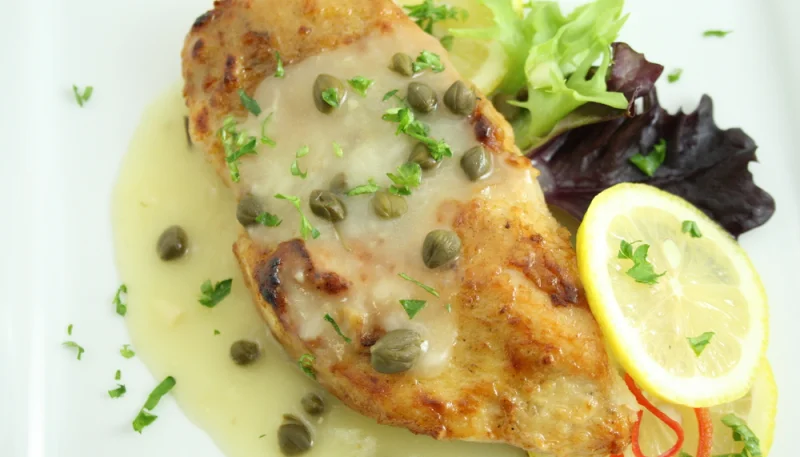 Pollo con alcaparras