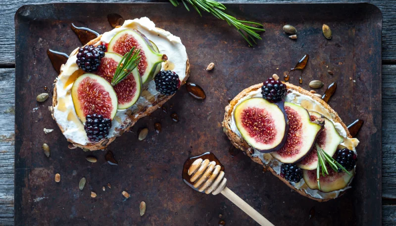 Tostadas con higos
