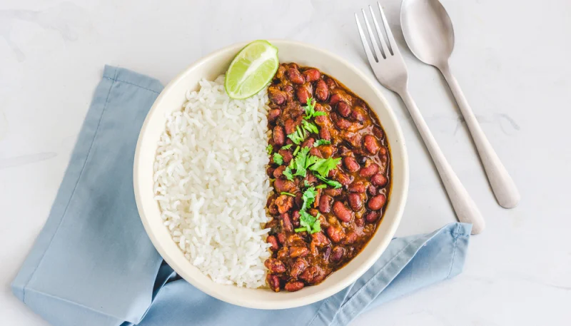 Arroz con chili vegano