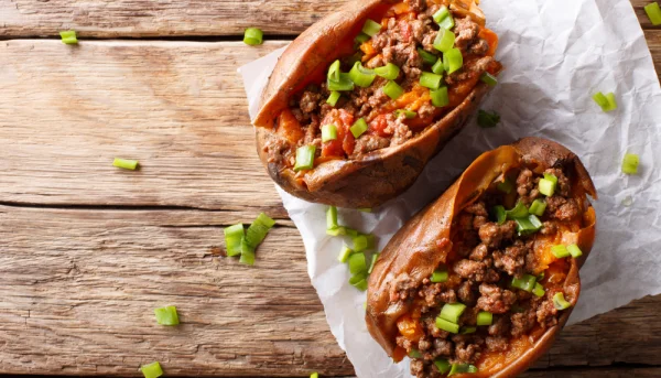 Batata rellena con carne