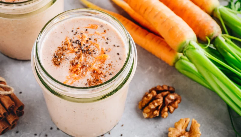 Batido de zanahorias y nueces