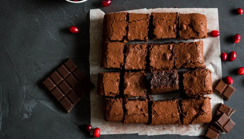 Brownie de chocolate negro