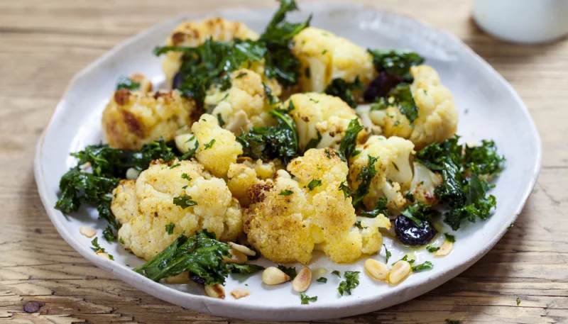 Coliflor con kale