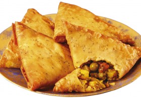 Empanada de alcaparras y pimiento