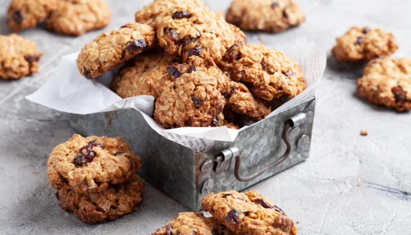 Galletas de avena y arándanos