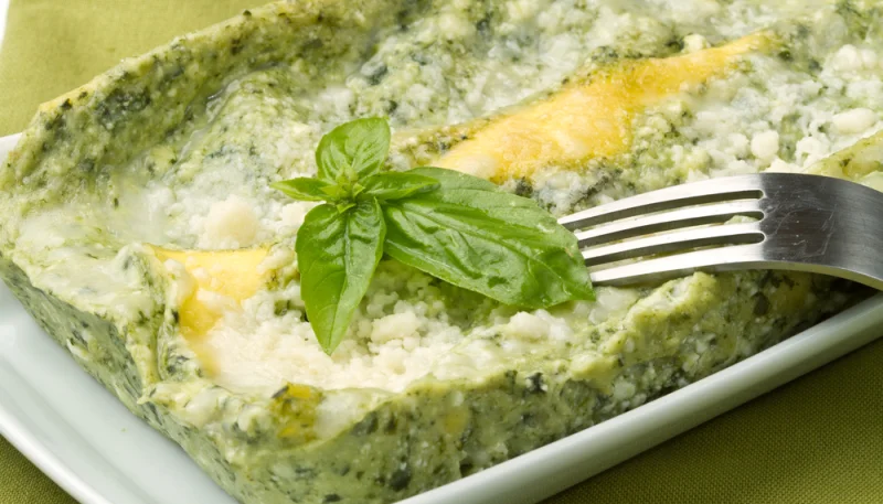 Lasaña al pesto