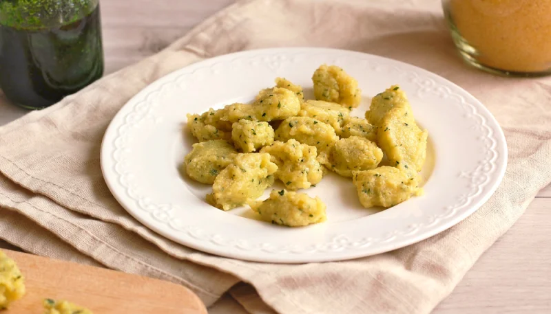 Ñoquis de garbanzos