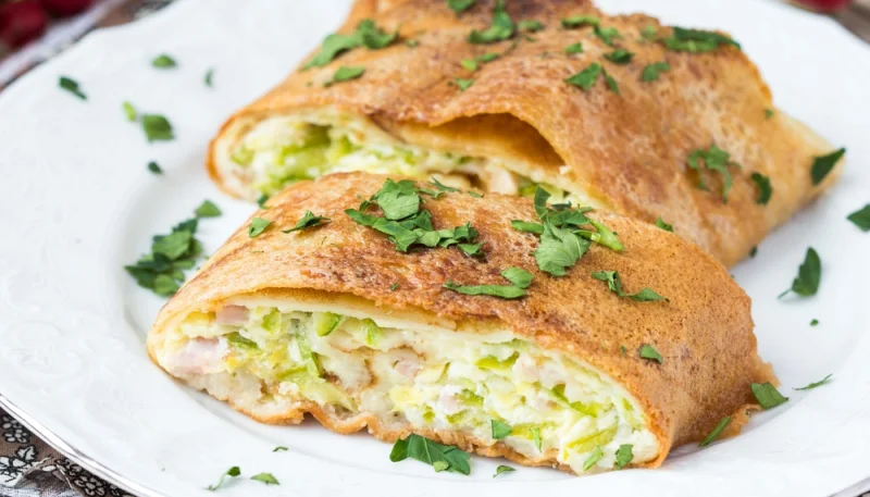 Strudel de bacon y calabacín