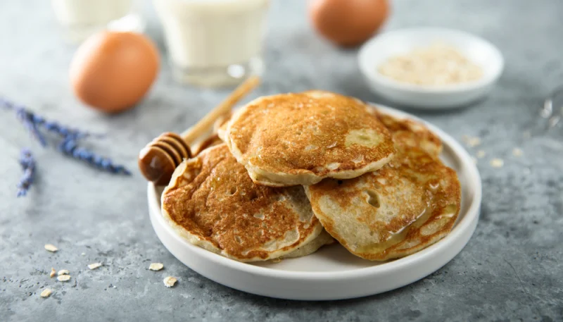 Tortitas de avena en copos