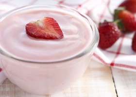 Yogur de fresa casero