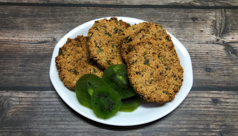 Galletas de avena y kiwi