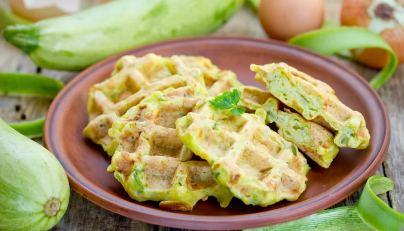 Gofres de calabacín