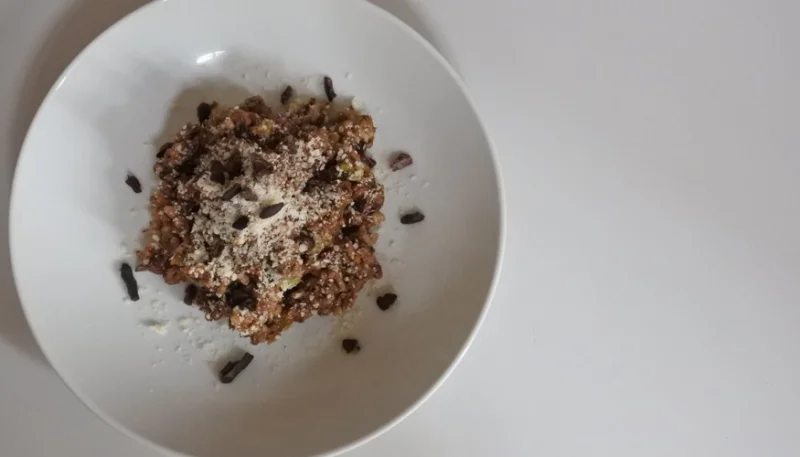 Risotto con cacao