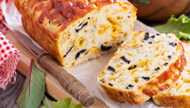 Bizcocho de aceitunas sin gluten