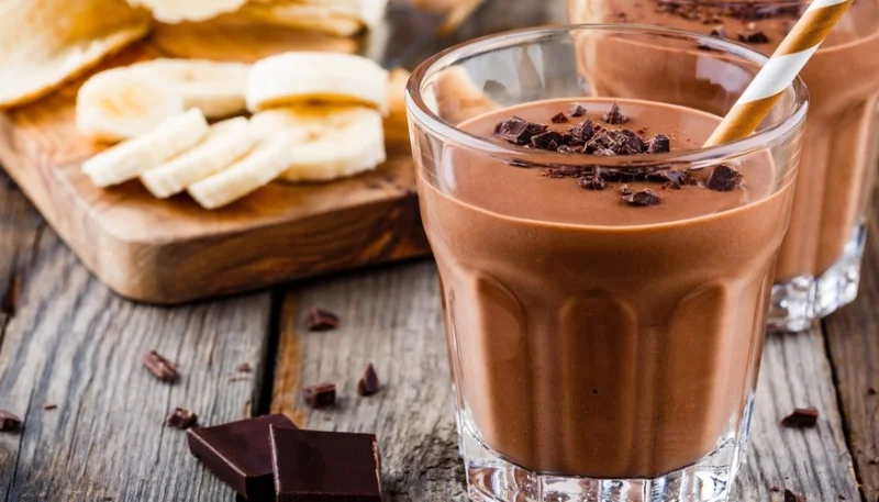 Crema de chocolate y plátanos