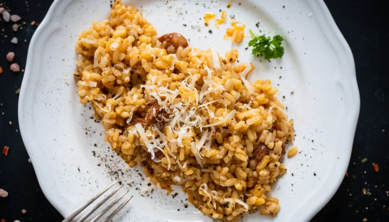 Risotto con chorizo