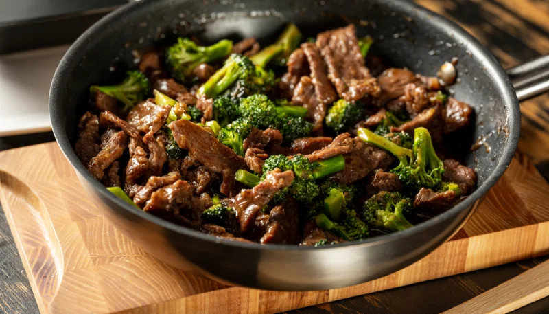 Ternera con brócoli