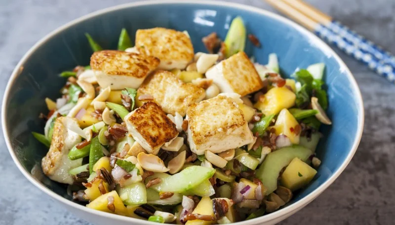 Tofu con calabacines