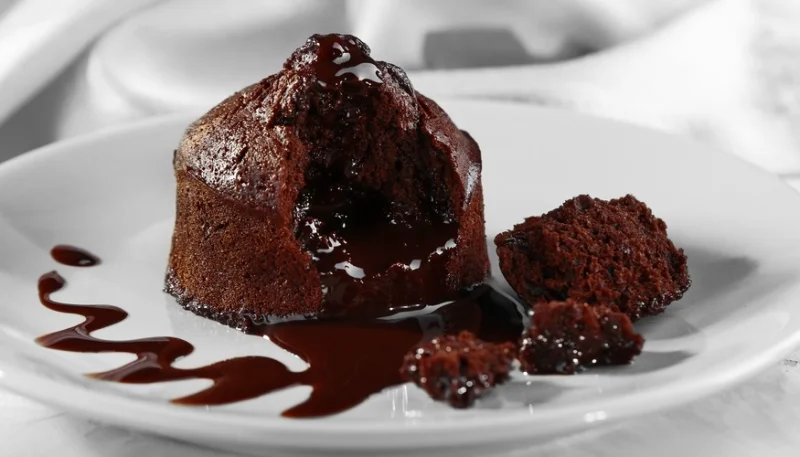 Volcán de chocolate