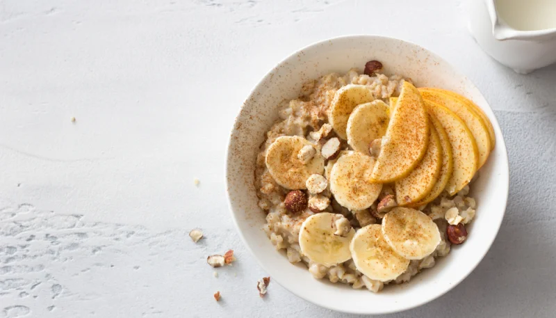 Avena con plátano