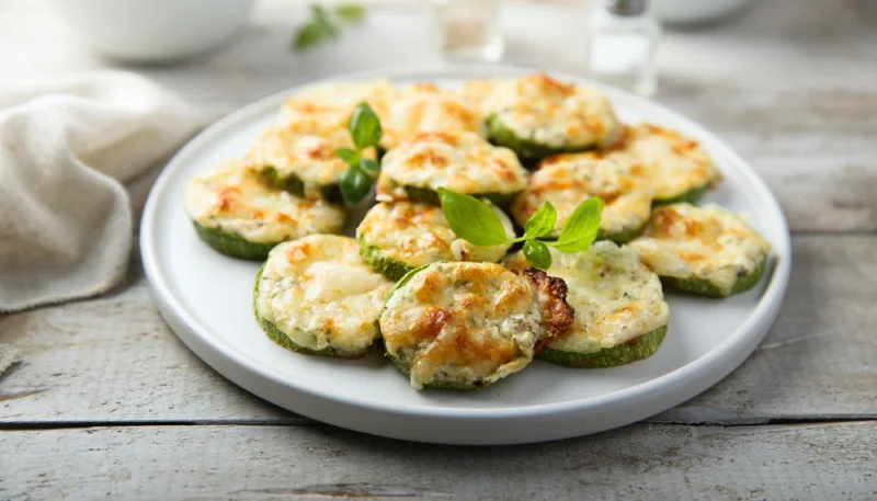 Calabacín al horno con queso