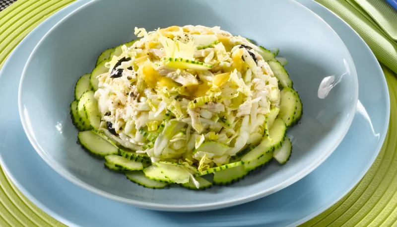 Ensalada de pavo y pepino
