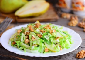 Ensalada de peras y nueces