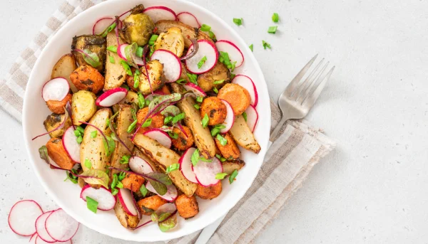 Ensalada de rábano y zanahoria