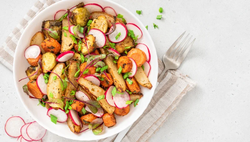 Ensalada de rábano y zanahoria