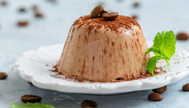 Panna cotta de café