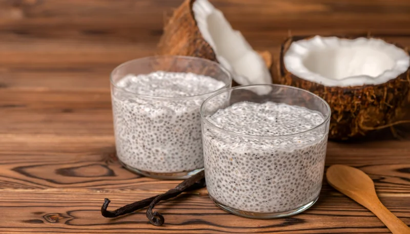 Pudin de chía con coco