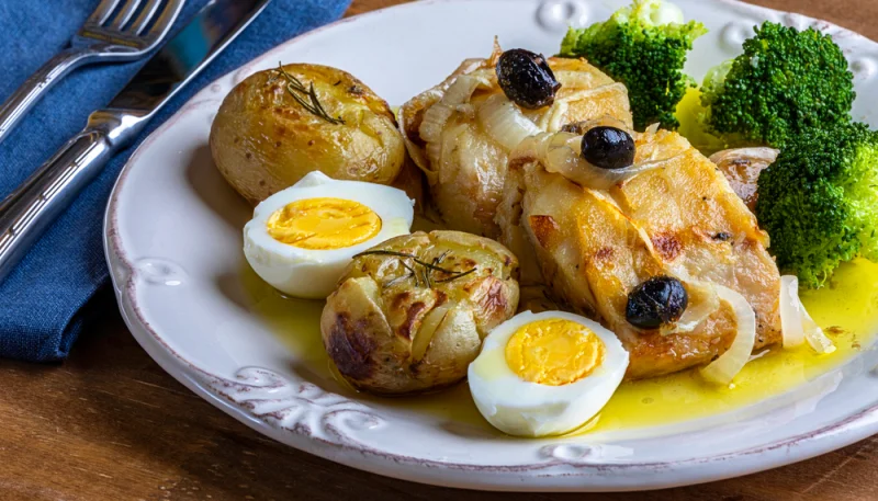 Bacalao con brócoli