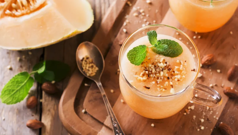 Batido de melón y almendras