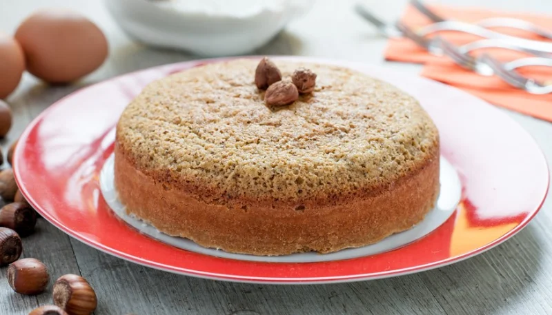 Bizcocho casero de avellanas