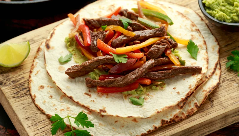 Fajitas de ternera
